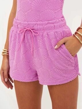 🌻NEW w/tag Beach Riot Kiara Terry Cloth Cover Up Shorts Dolphin Hem Size XS